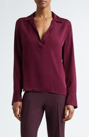 Vince Silk Blend Polo Shirt