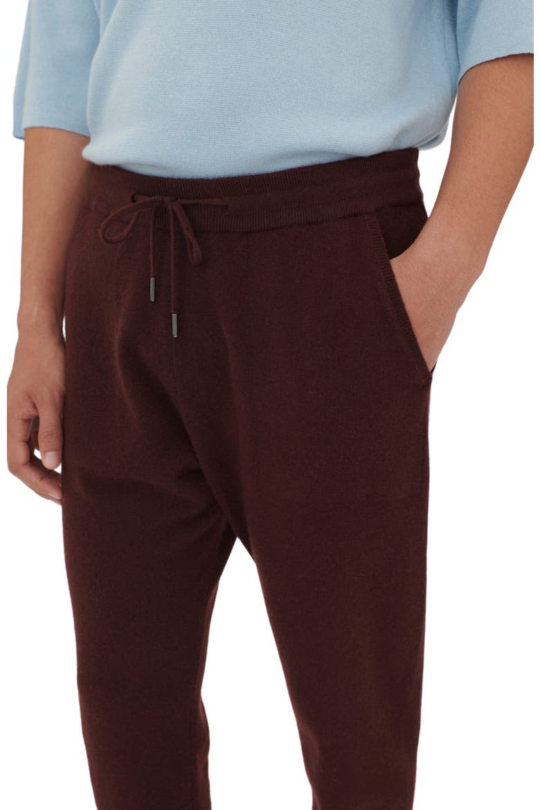 Men's Cashmere Jogger, Alternate, color, decadent chocolate