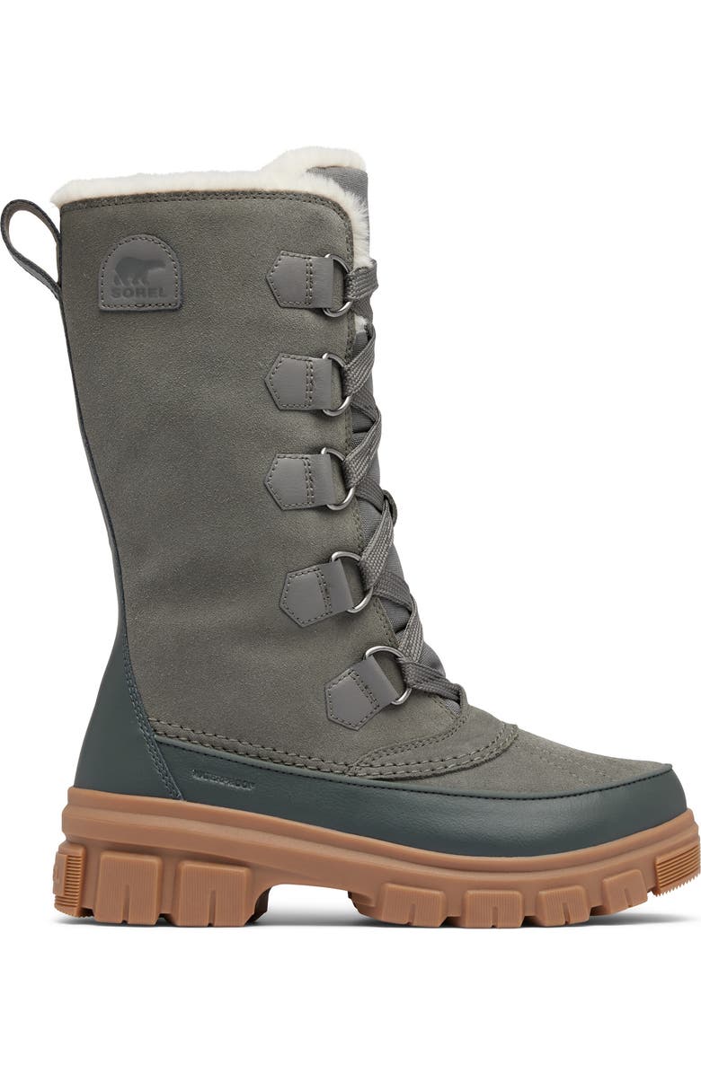 SOREL Tivoli V Faux Fur Lined Tall Waterproof Boot, Alternate, color, Quarry/ Grill