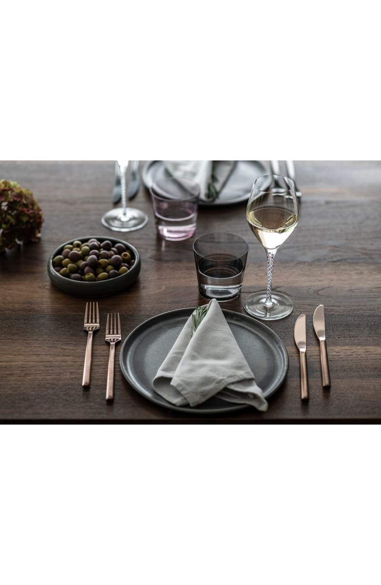 Fortessa Together Set of 4 Tritan Crystal Double Old Fashioned Glasses, Alternate, color, Graphite