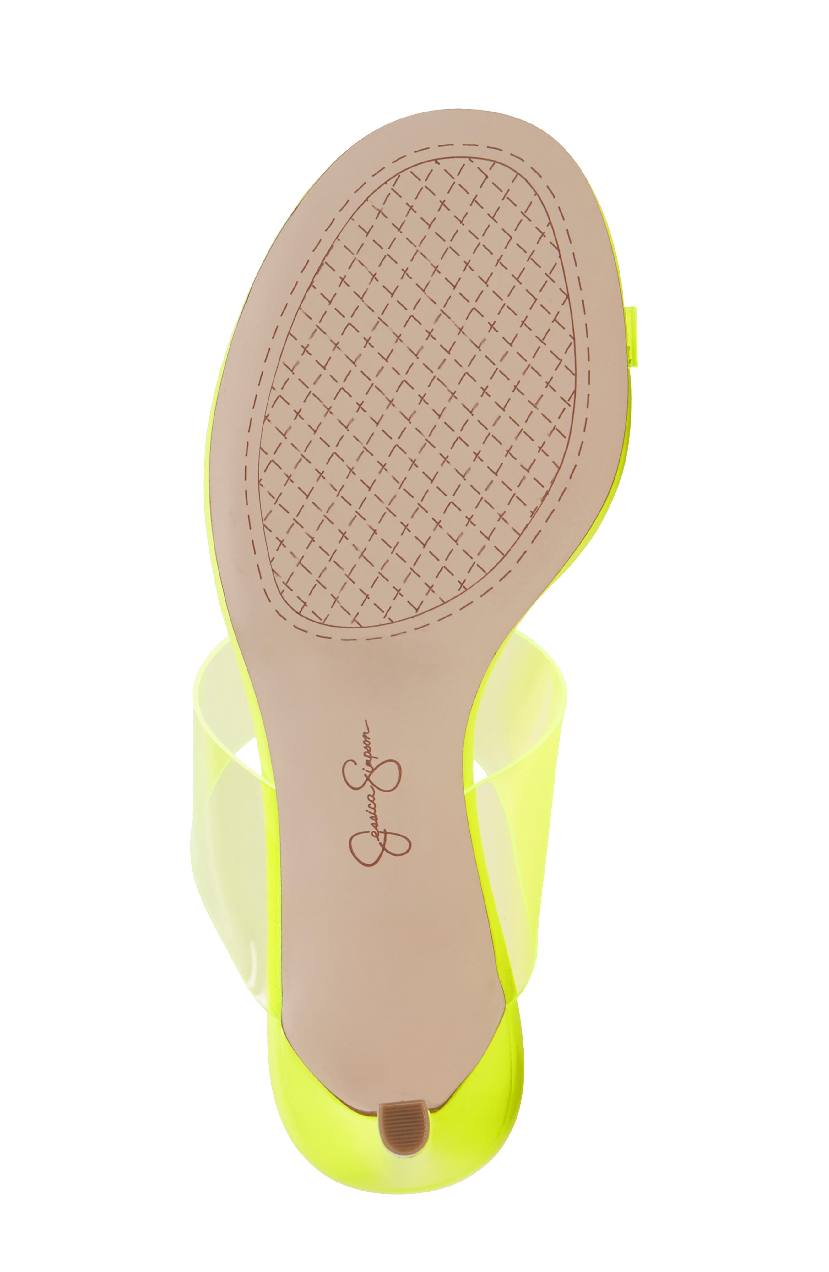 Lissah Slide Sandal, Alternate, color, NEON YELLOW