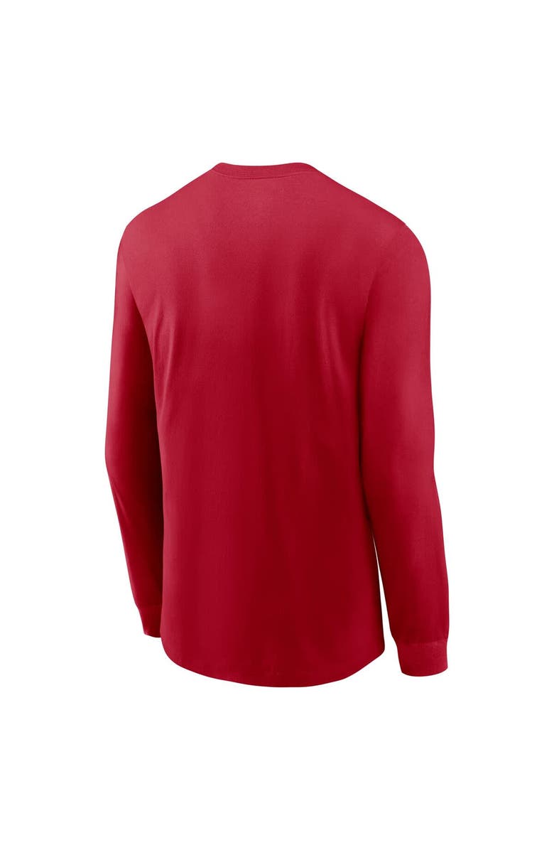 Nike Men's Nike Scarlet San Francisco 49ers Play to Win Essential Long Sleeve T-Shirt, Alternate, color, Scarlet