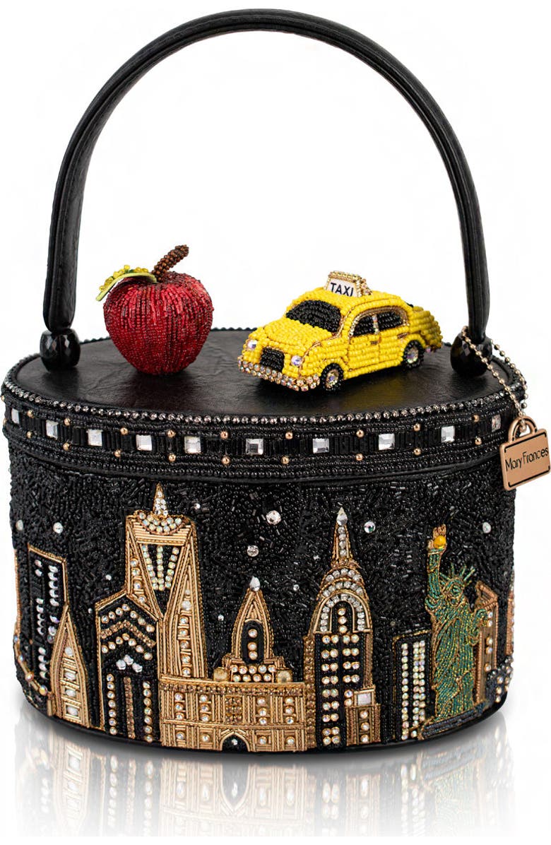 Mary Frances Accessories City Lights Top Handle Handbag, Main, color, Black