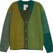 Waste Yarn Project Patti Colorblock Mélange Cardigan