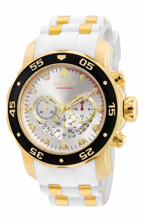Pro Diver Chronograph Silicone Strap Watch, 48mm