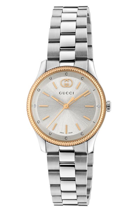 G-Timeless Diamond Slim Bracelet Watch, 29mm