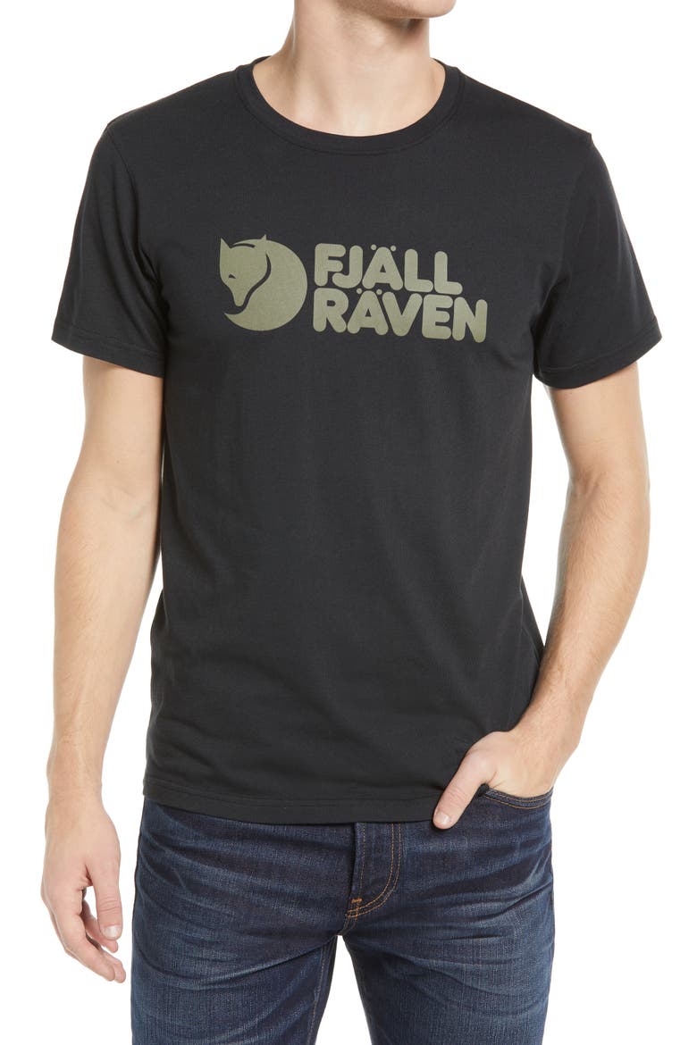 Logo Graphic Tee, Main, color, BLACK