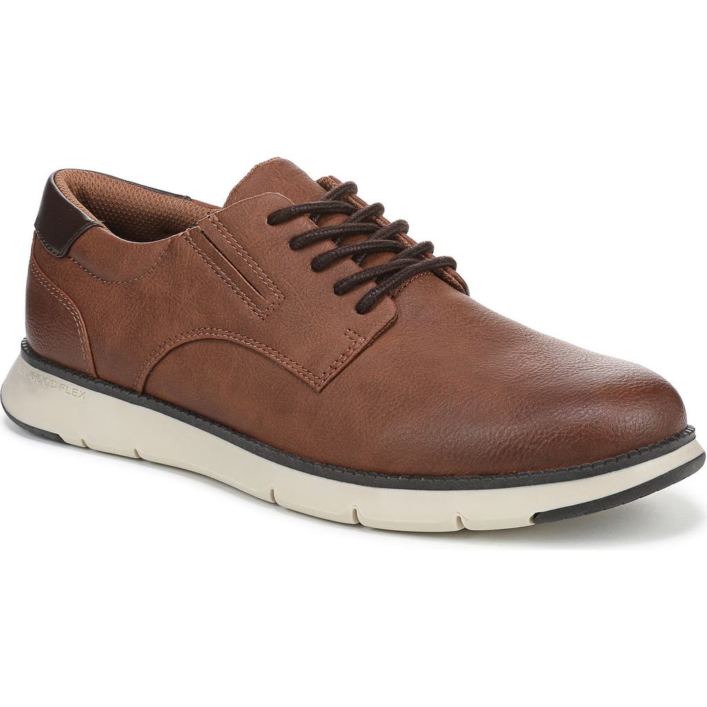 Dr. Scholl's Synergy Plain Toe Derby In Dark Tan