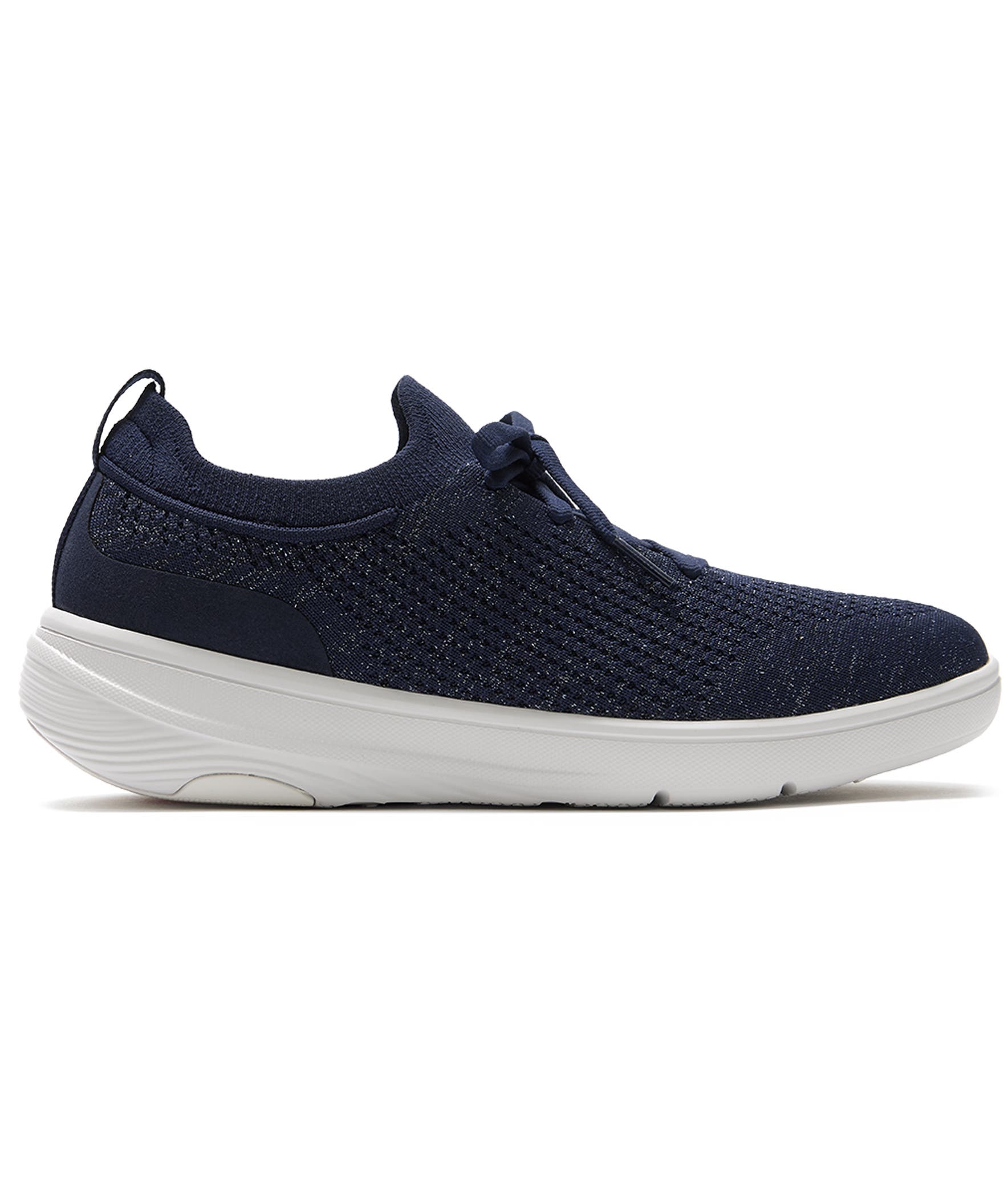 FitFlop Super-Q Knit Slip-on Sneakers, Alternate, color, Metallic Midnight Navy