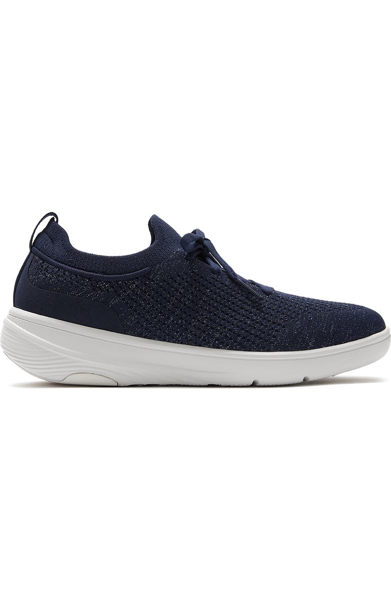 FitFlop Super-Q Knit Slip-on Sneakers, Alternate, color, Metallic Midnight Navy