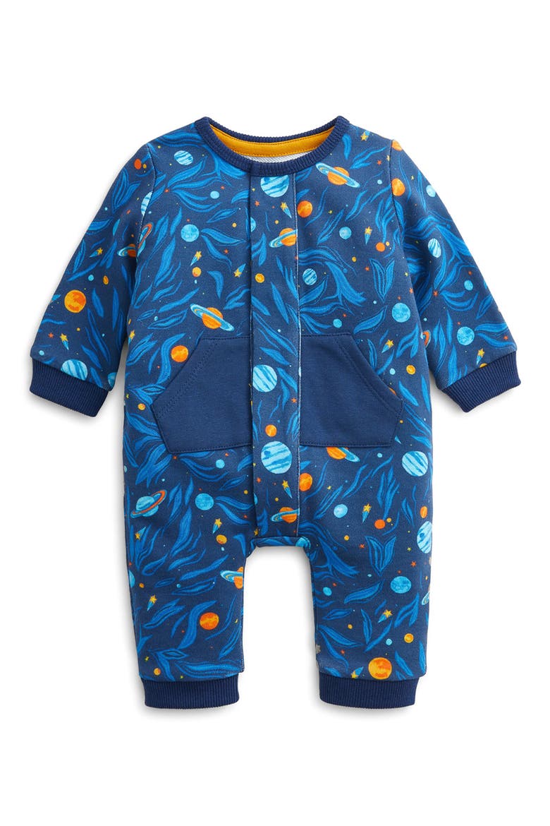 Kids' Space French Terry Romper, Main, color, BLUE