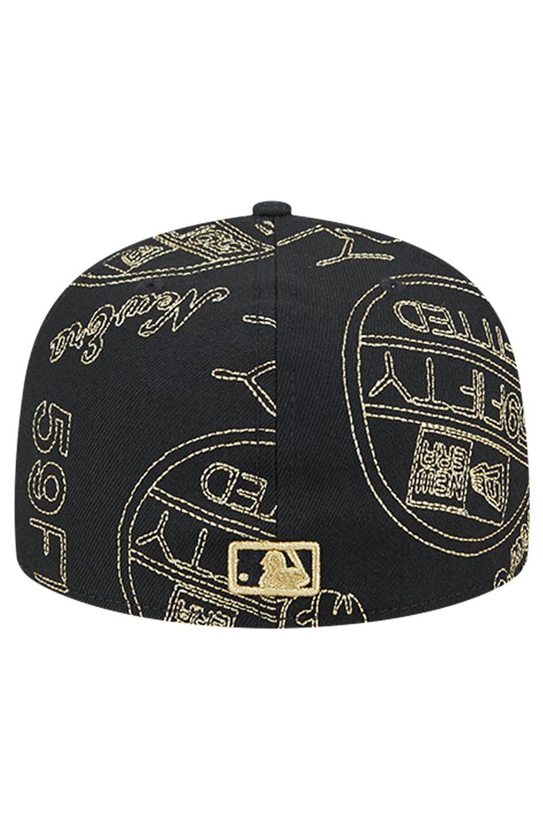 New Era Men's New Era Black Pittsburgh Pirates 59FIFTY Day Allover Fitted Hat, Alternate, color, Black