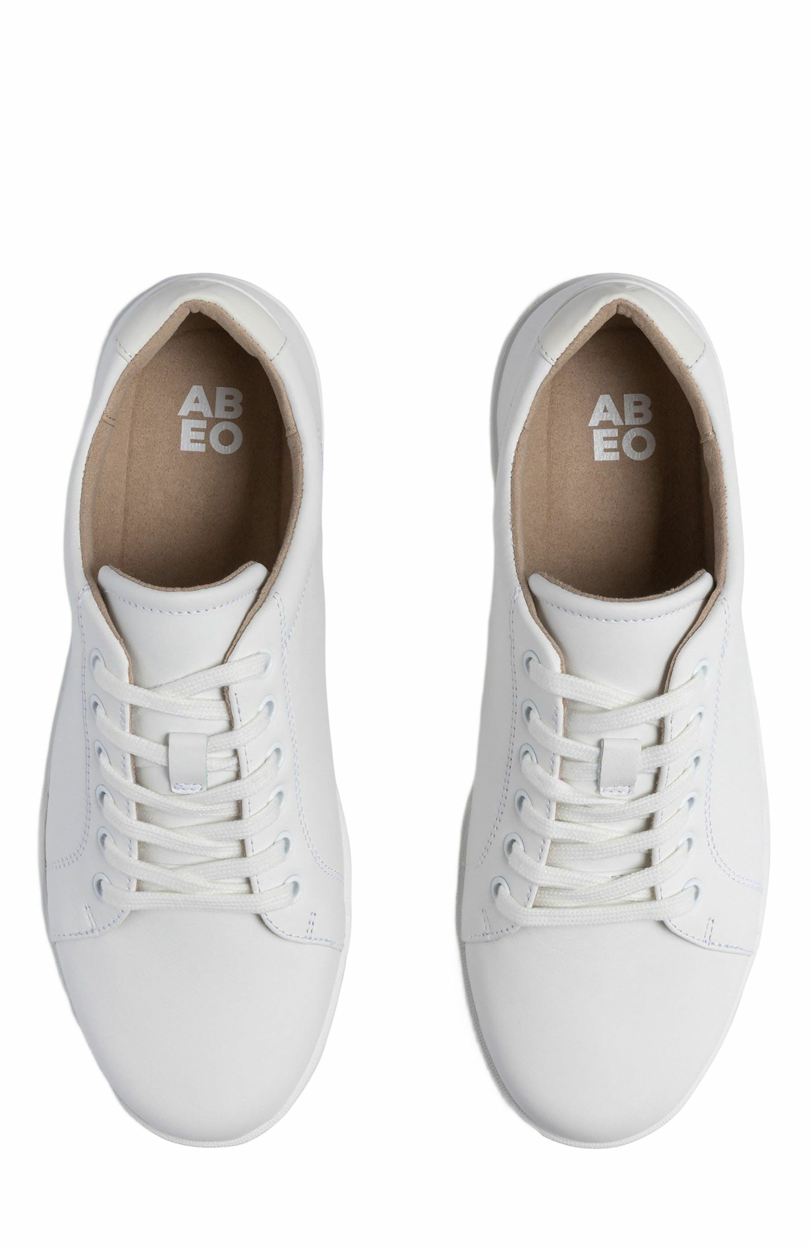 ABEO Encore Sneaker, Alternate, color, White Leather - Regular