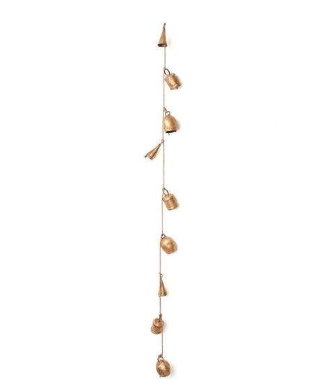 Rustic Bell Hanging Garland - Hand Tuned, Fair Trade Home Decor