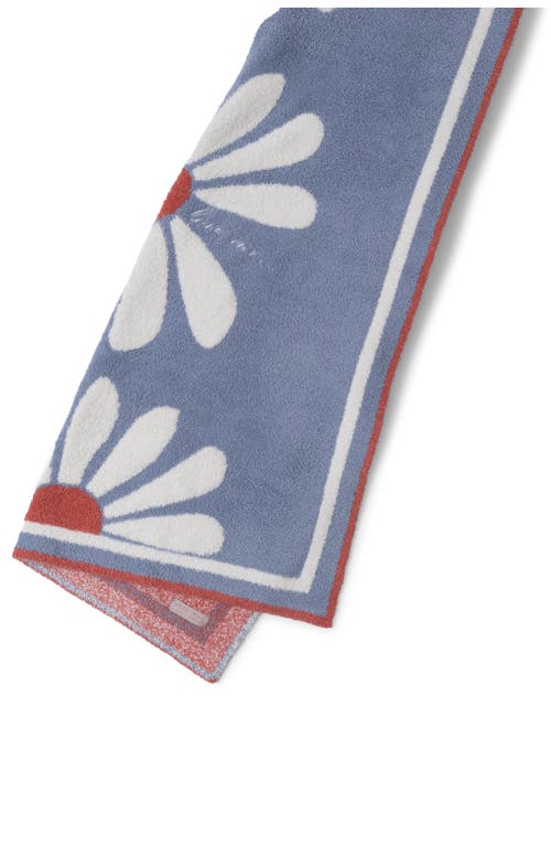 Barefoot Dreams Daisy Jacquard Cozychic® Stroller Blanket In Ocean Air Multi