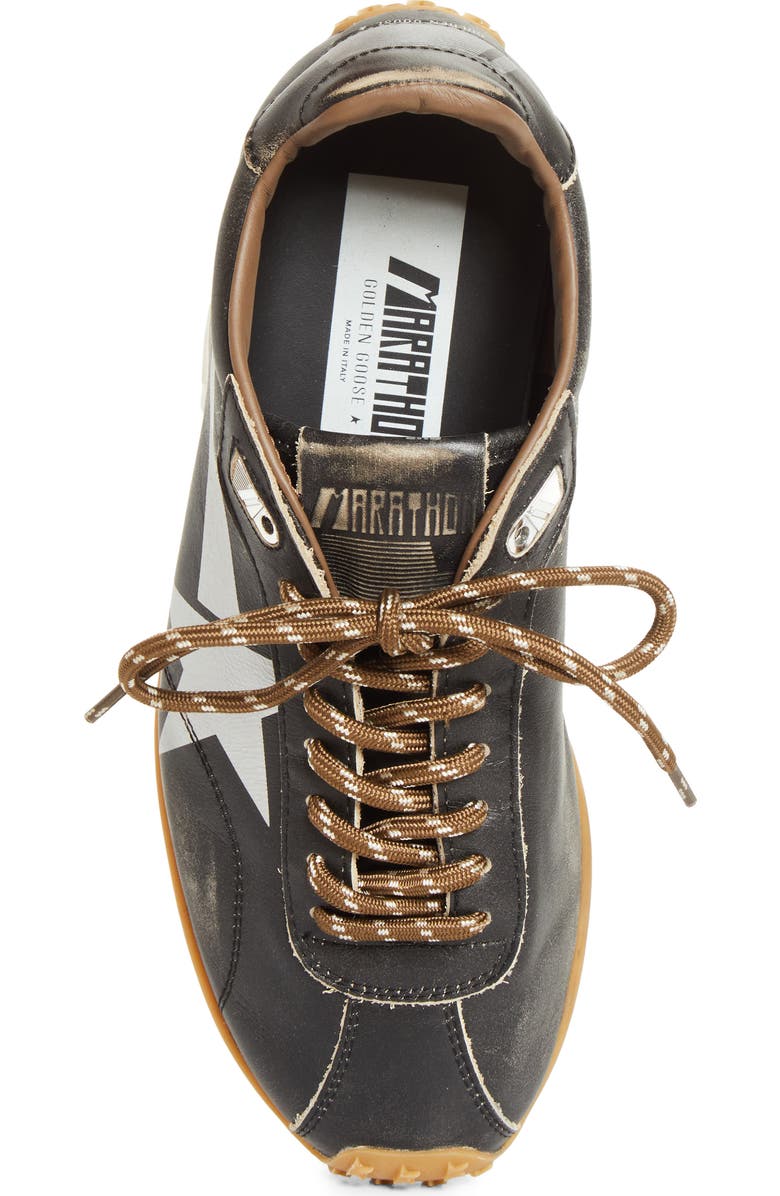 Golden Goose Marathon Speed Sneaker, Alternate, color, Black/ Silver