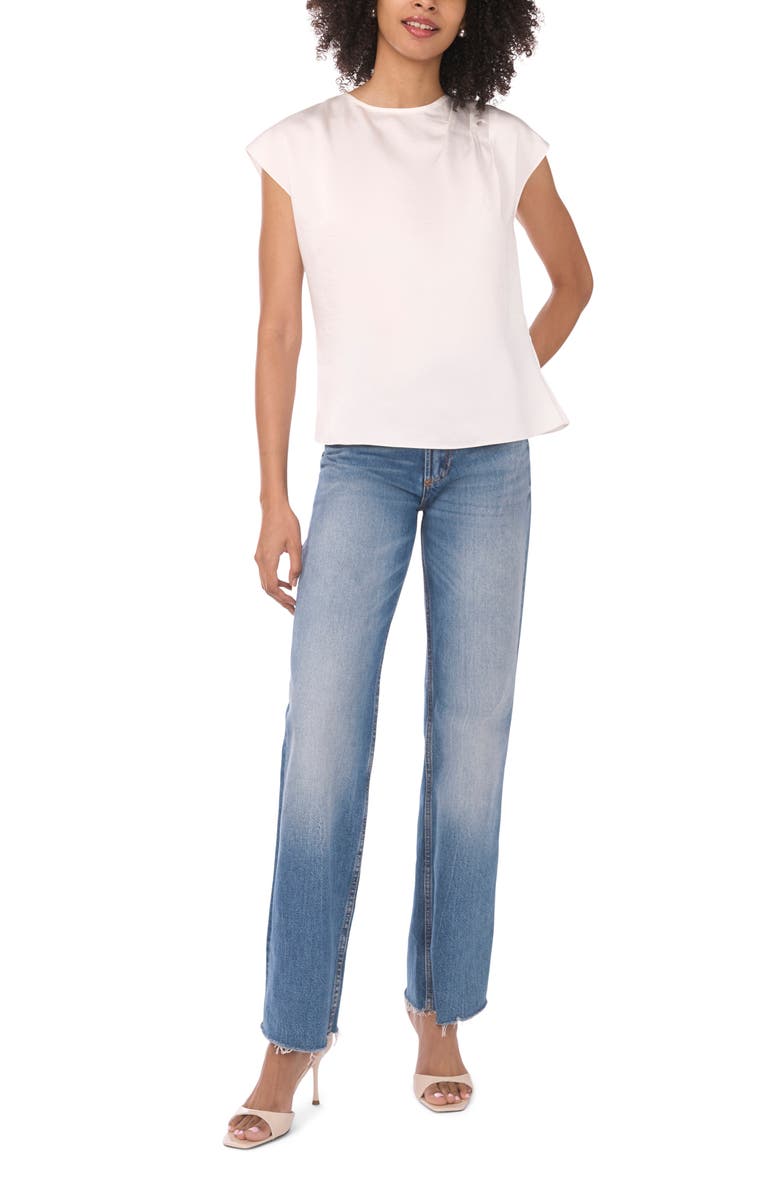 Parker Draped Cap Sleeve Top, Alternate, color,