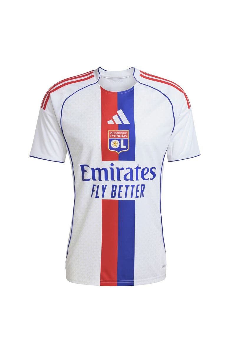 adidas Men's adidas White Olympique Lyonnais 2025/26 Home Replica Jersey, Alternate, color, White