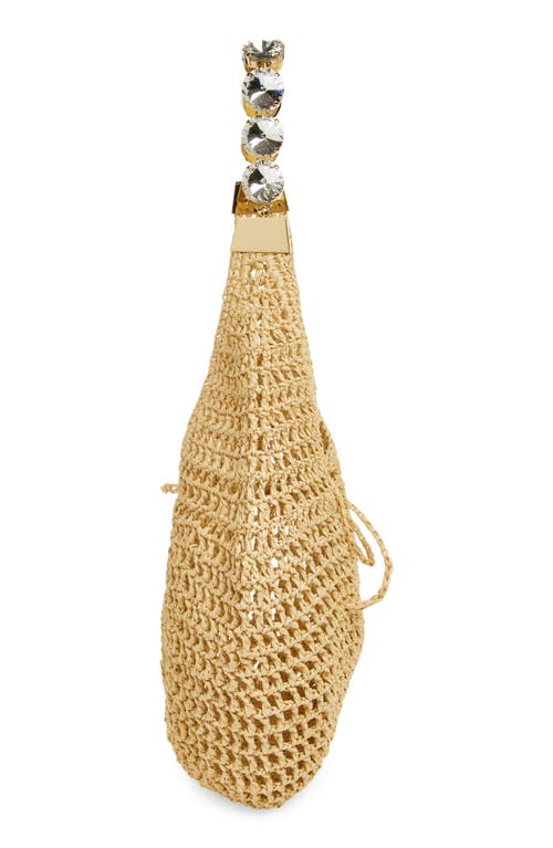 L'alingi Crochet Hobo Bag In Beige