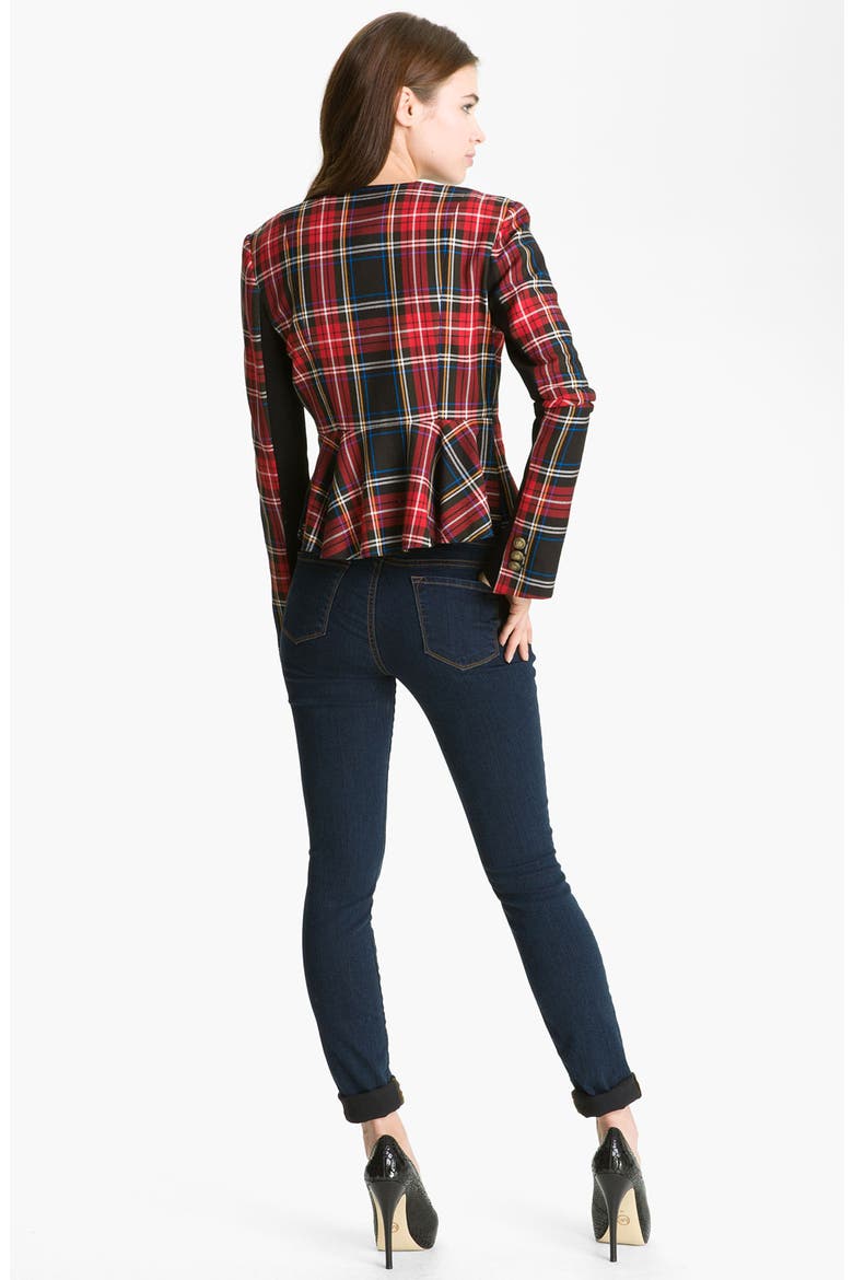 Tartan Blazer, Alternate, color, CRIMSON