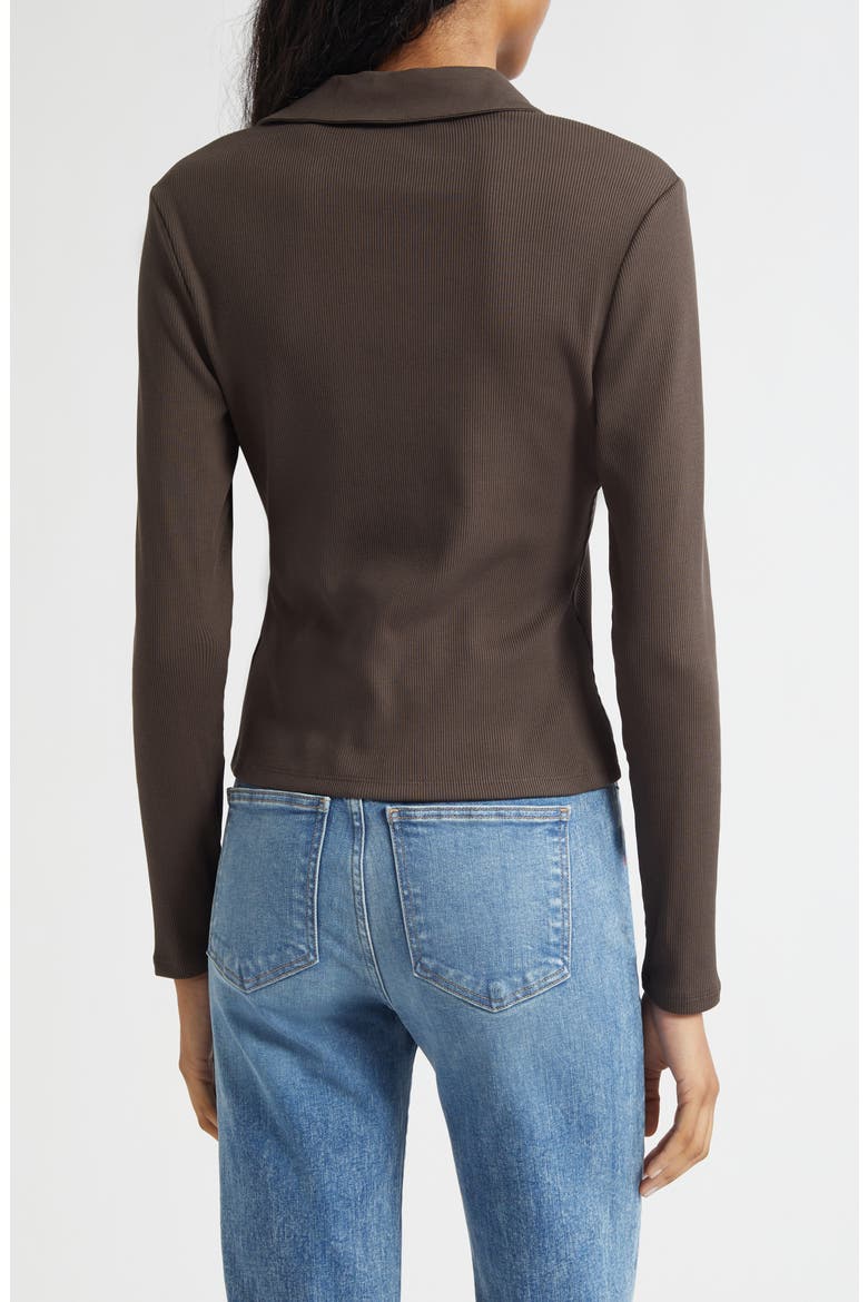 Kearney Rib Stretch Pima Cotton Polo, Alternate, color, DARK UMBER