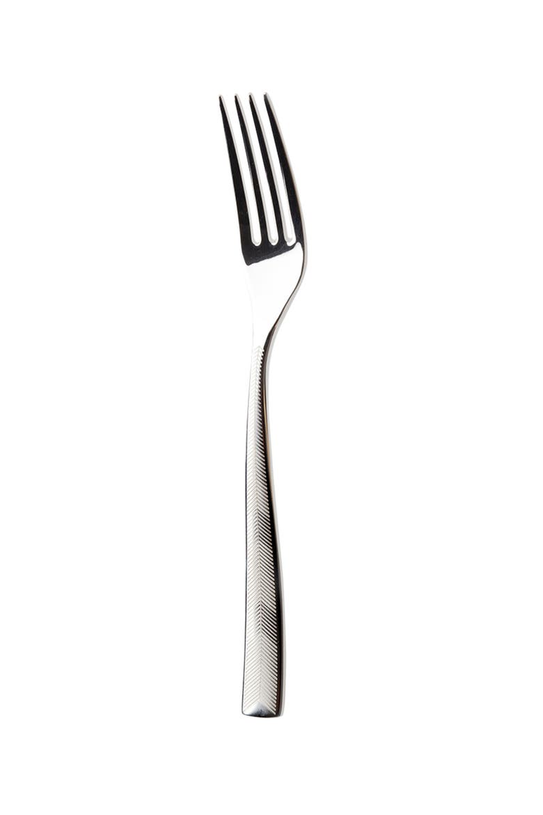 Table Forks ZIG ZAG Set of 6  Steel L 8", Main, color, Silver