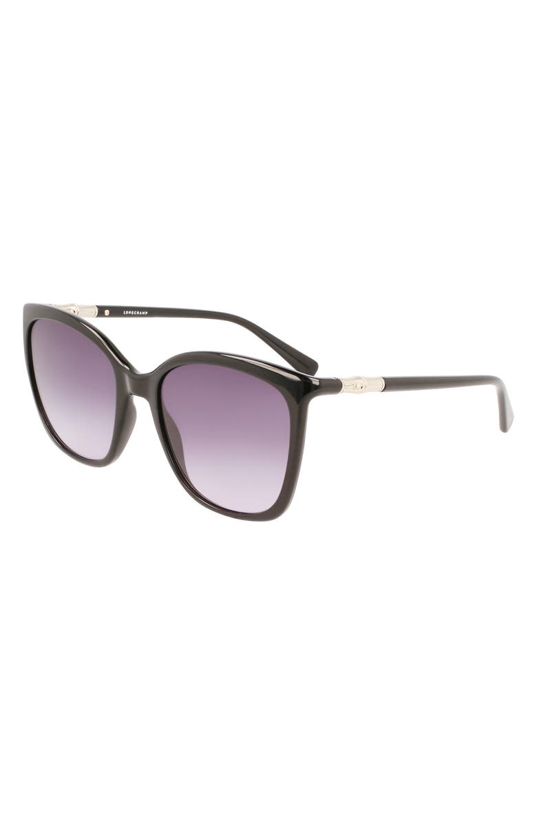 Longchamp 56mm Roseau Tea Cup Sunglasses, Alternate, color, 