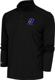ANTIGUA Men's Antigua Black Chase Elliott Tribute Quarter-Zip Pullover Top