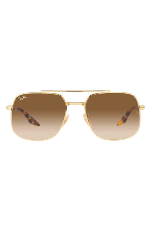 56mm Gradient Square Sunglasses