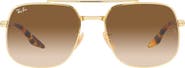 Ray-Ban 56mm Gradient Square Sunglasses