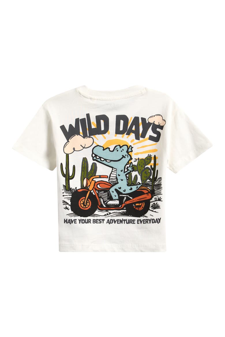 Kids' Wild Days Graphic T-Shirt, Alternate, color, WHITE