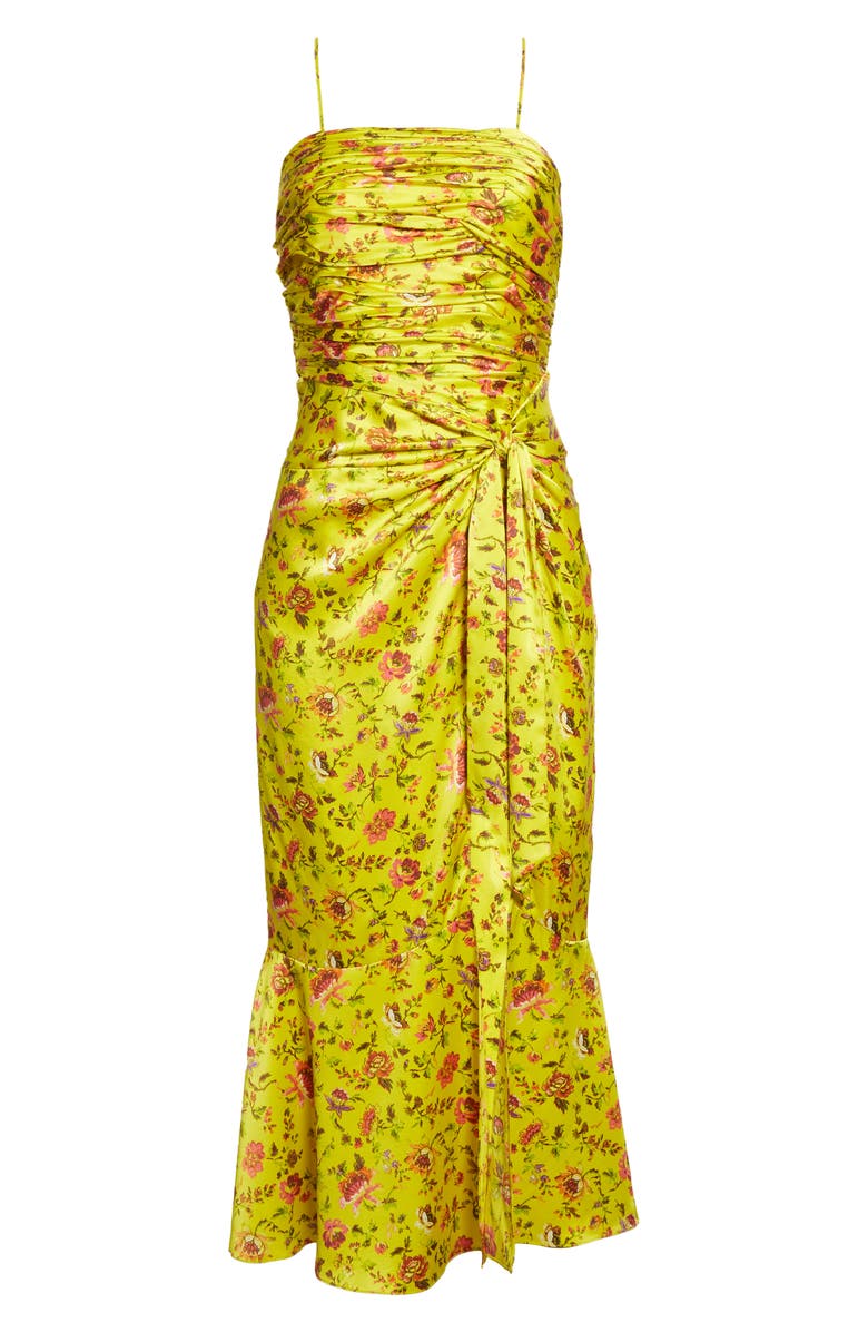 Cinq à Sept Provence Katz Ruched Midi Dress, Alternate, color, 