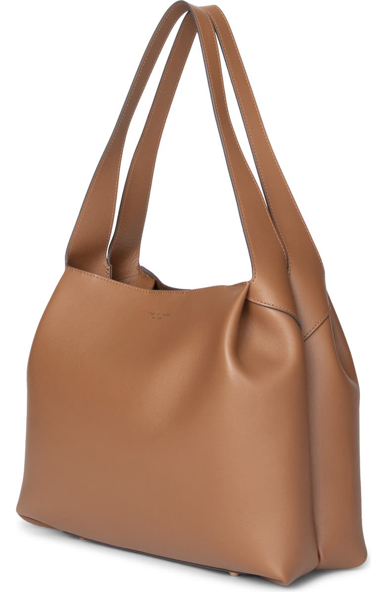rag & bone Slade Leather Tote, Alternate, color, Cognac