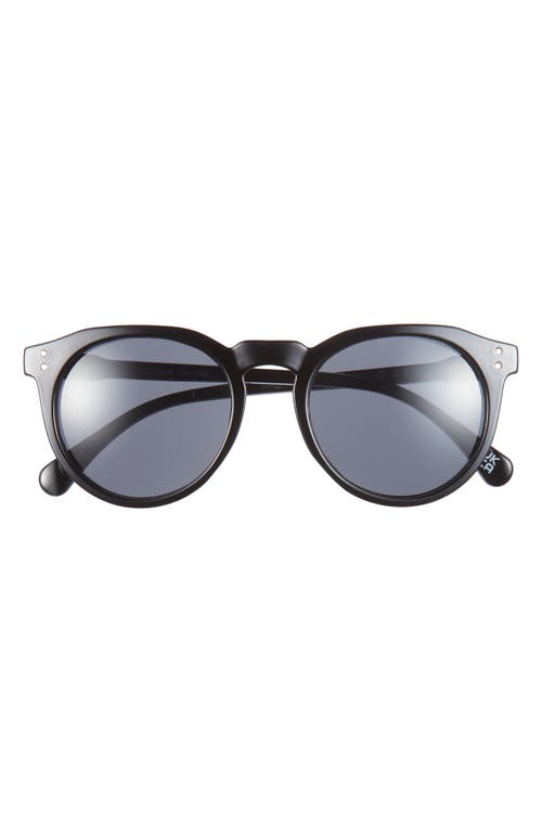 Aire Nucleus 52mm Round Sunglasses In Black
