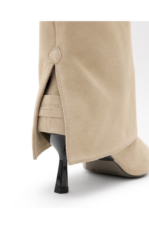 Allsaints Odyssey Slouch Boot In Sand Brown