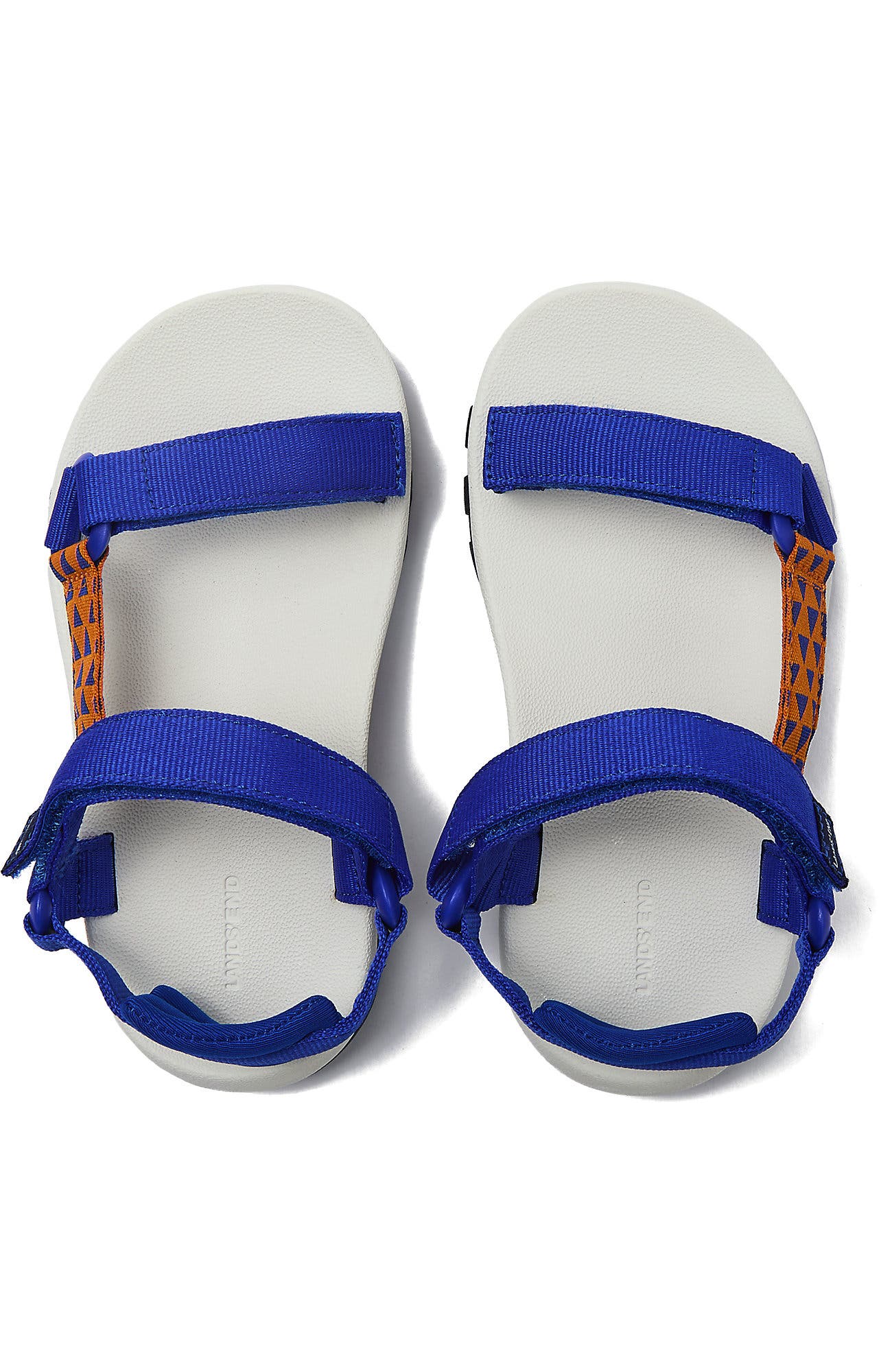 Lands' End Kids Colorful Traveler Sport Strap Sandals, Alternate, color, Multi/Electric Blue