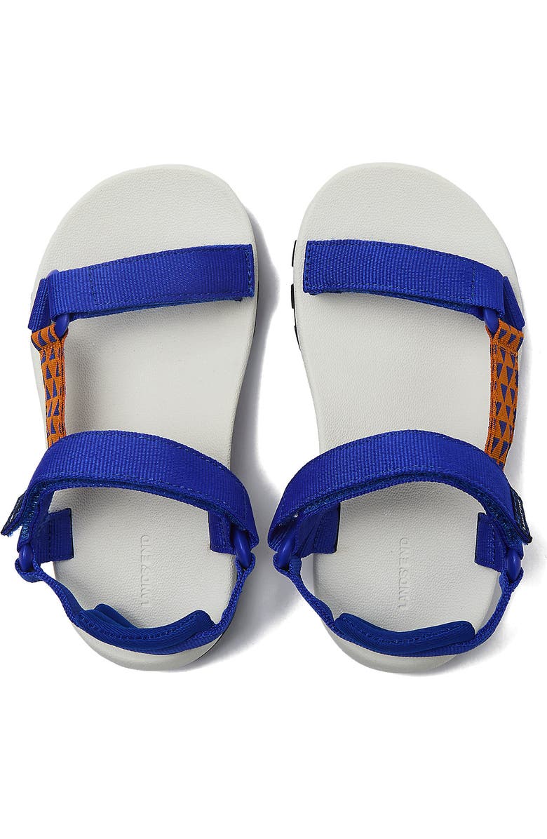 Lands' End Kids Colorful Traveler Sport Strap Sandals, Alternate, color, Multi/Electric Blue
