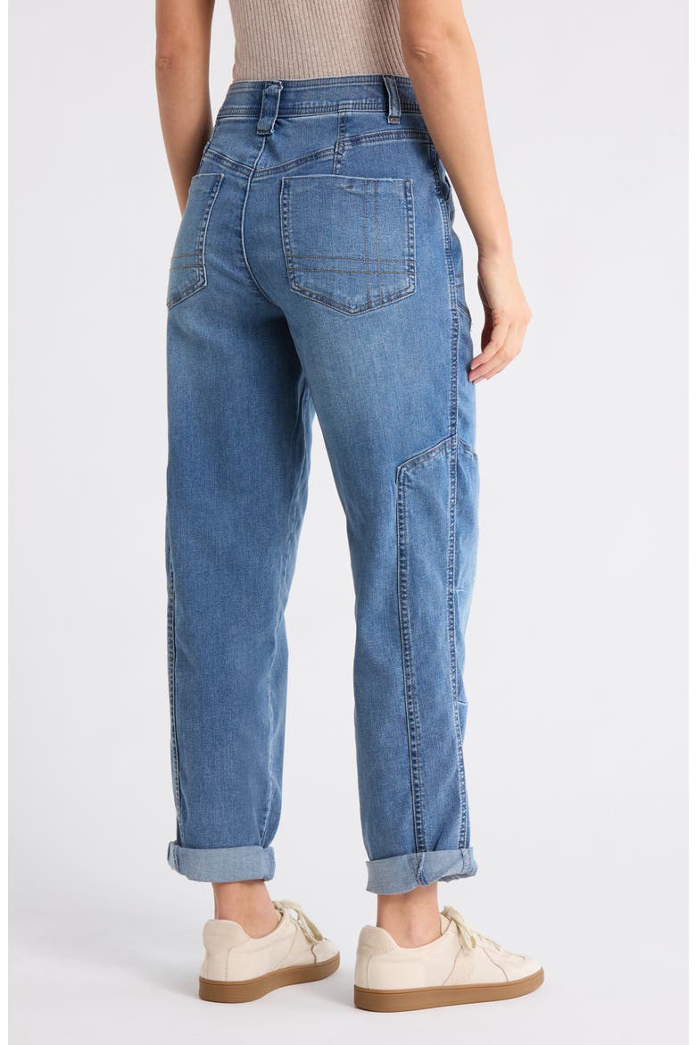 Taper Straight Leg Jeans, Alternate, color, MID BLUE ARTISANAL