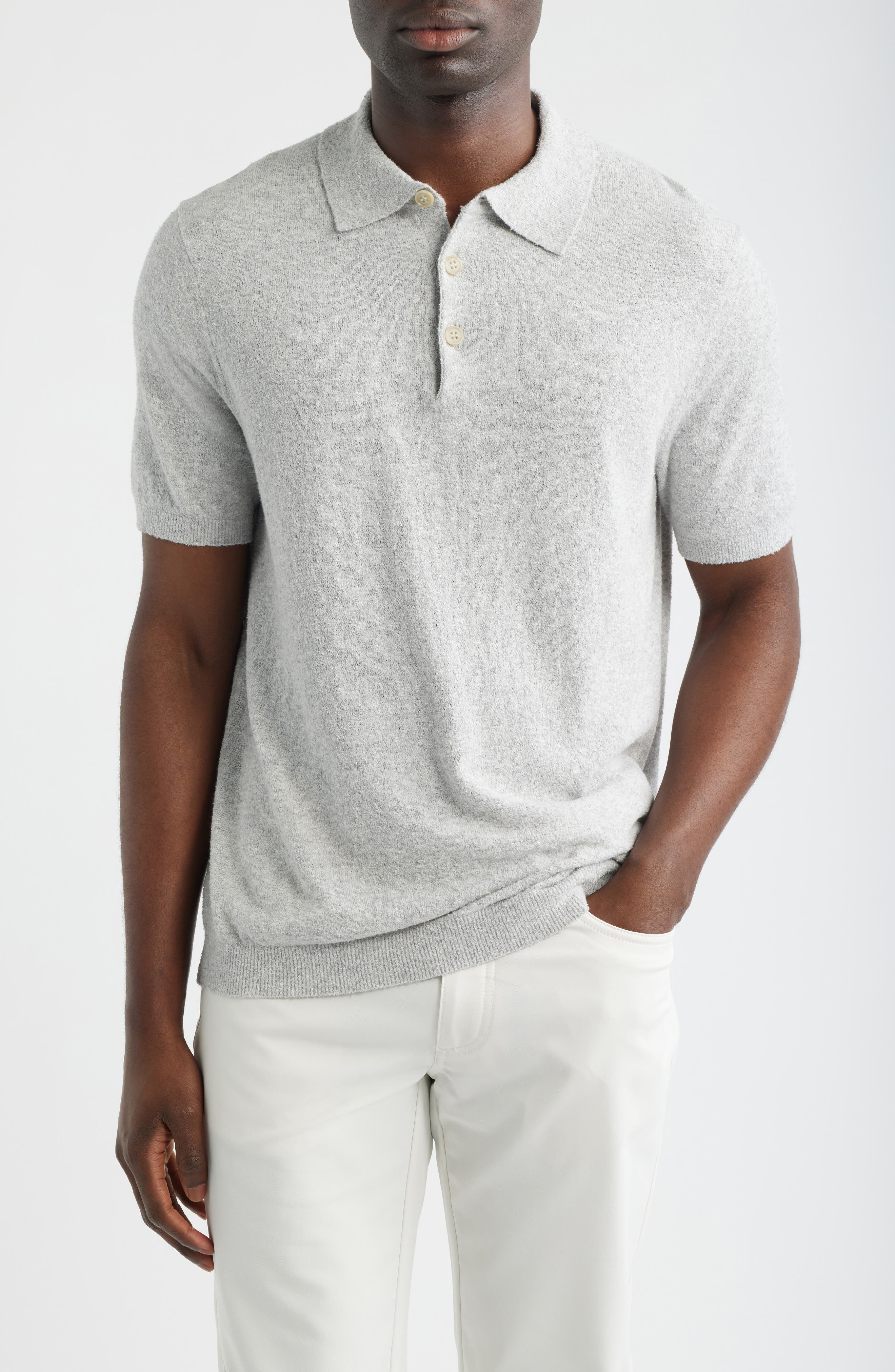 Solid Boucle Polo