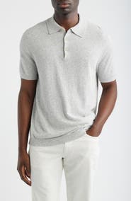 Scott Barber Solid Bouclé Polo