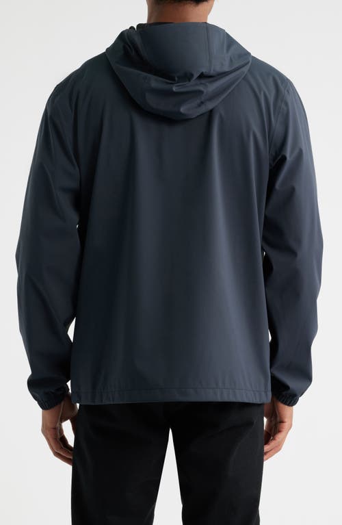 Rains Suva Waterproof Hooded Raincoat In Blue