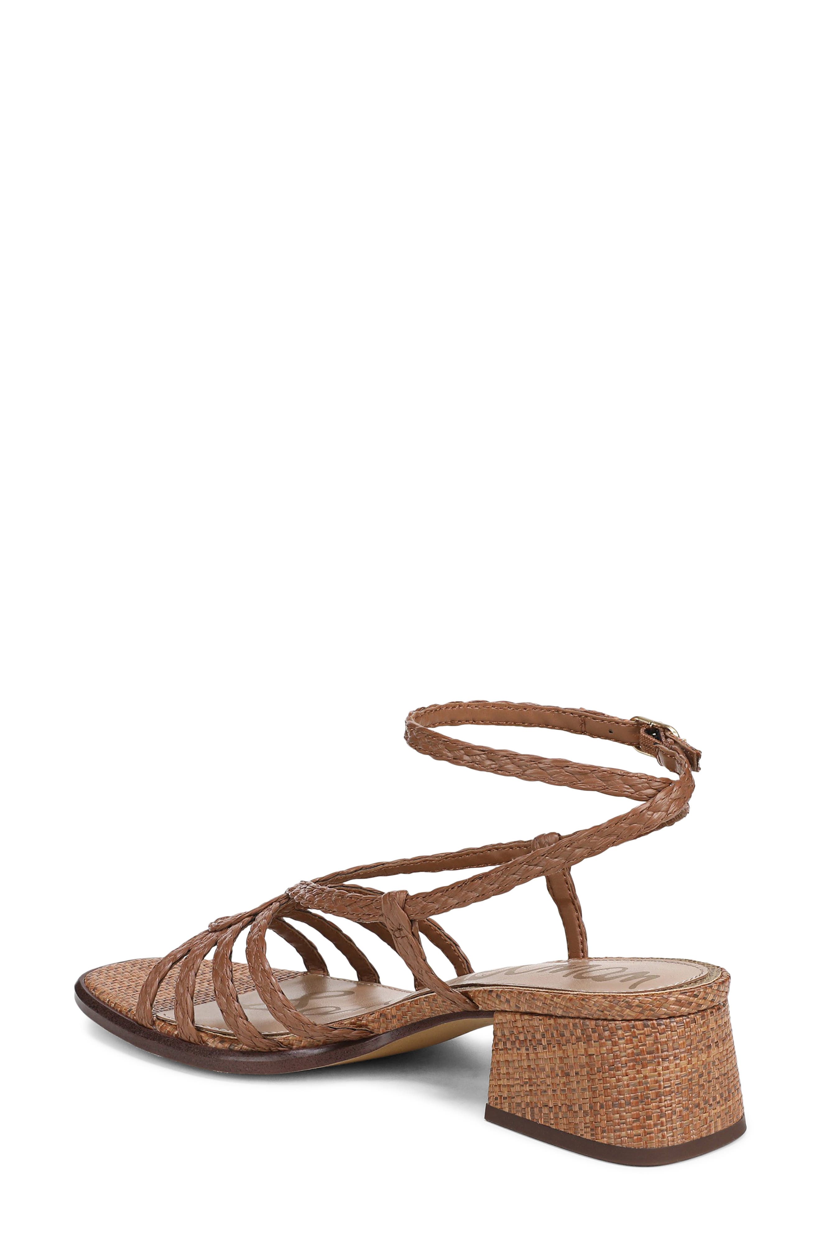 Sam Edelman Fletcher Ankle Strap Sandal, Alternate, color, Rich Cognac