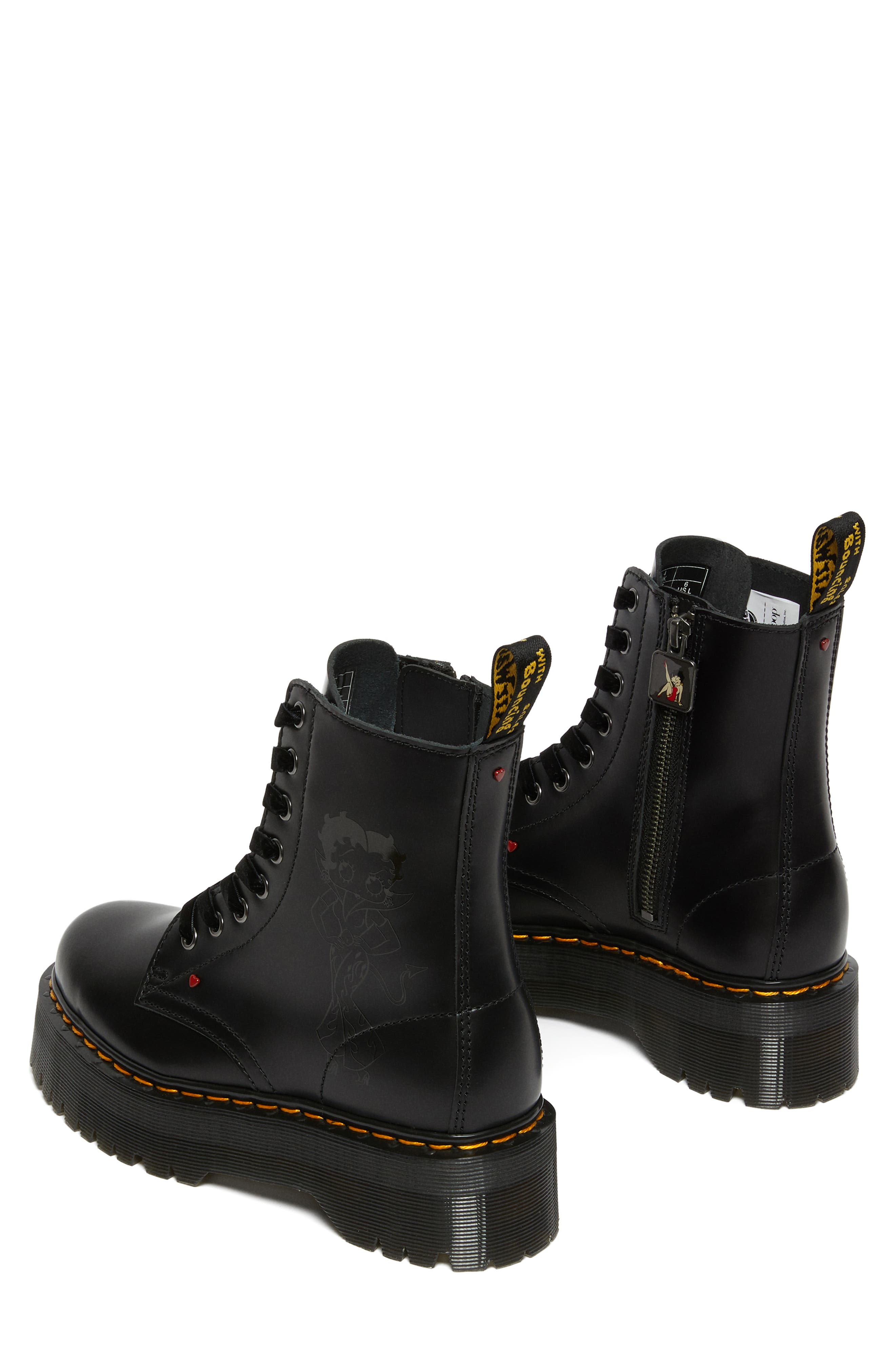 Dr. Martens Jadon Betty Boop Water Repellent Platform Boot, Alternate, color, 