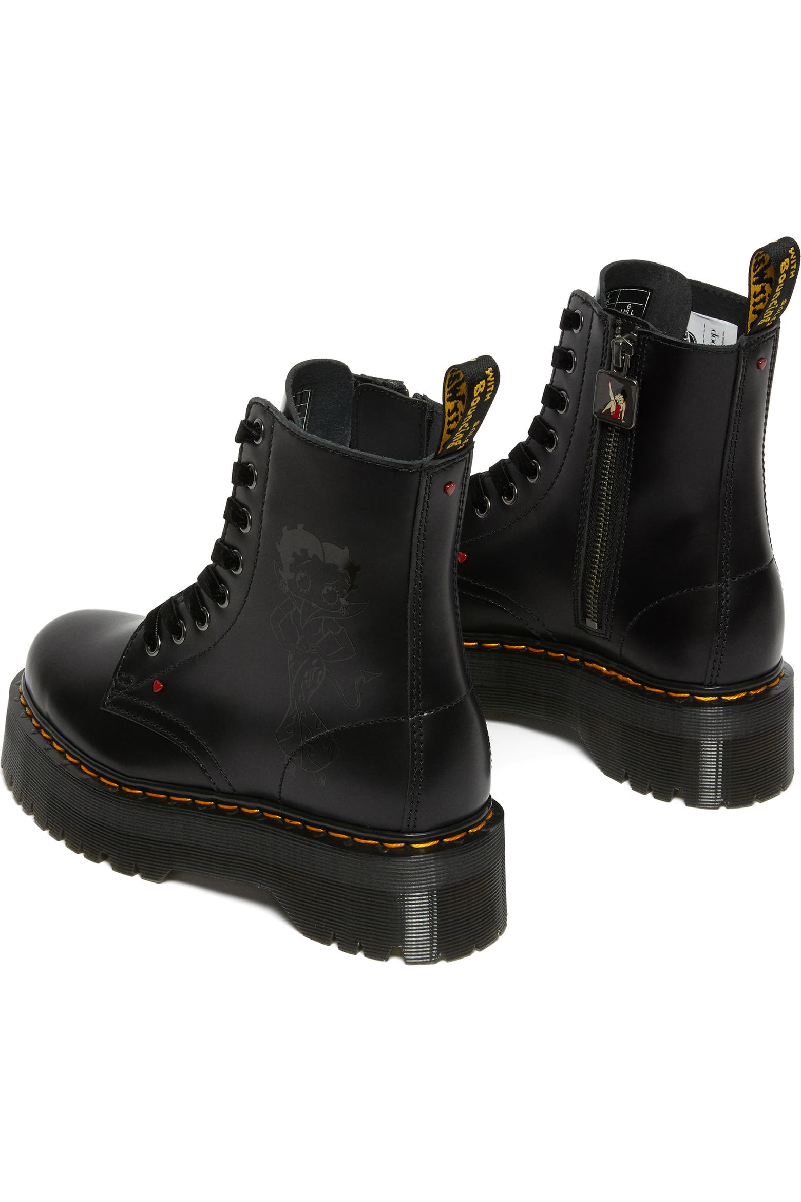 Water Distribution Platform Dr. Martens Jadon Betty Boop Water Repellent Platform Boot (Women ...