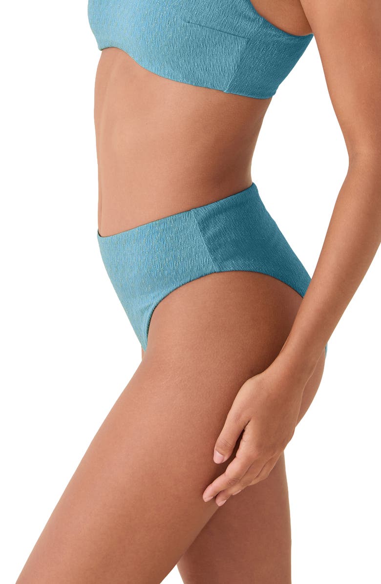 Andie The '90s High Waist Bikini Bottoms, Alternate, color, 