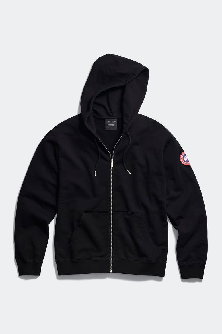 Loon Full Zip Hoodie, Alternate, color, Black