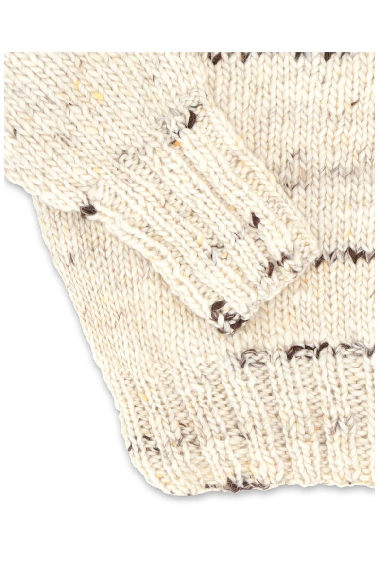 Merino Wool Turtleneck Pullover, Alternate, color, Ecru