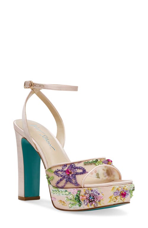 Betsey Johnson Vivien Beaded Platform Sandal