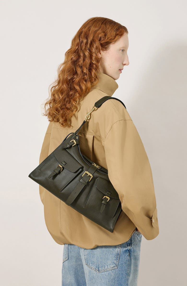 Mulberry Roxanne Revived Grained Leather Shoulder Bag, Alternate, color,