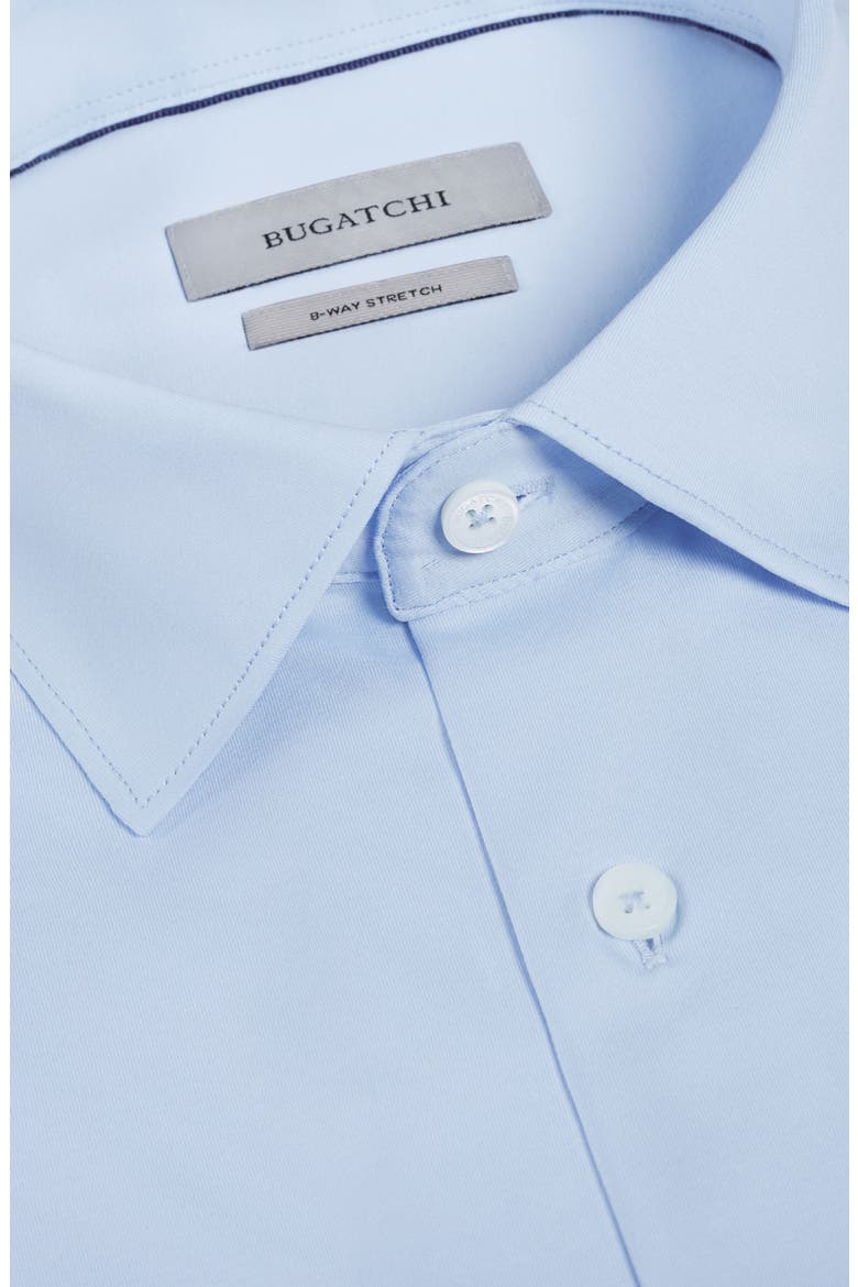 Miles OoohCotton® Solid Short Sleeve Button-Up Shirt, Alternate, color, SKY